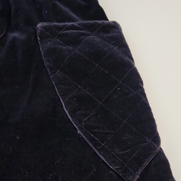 Misses vintage  black velvet flared skirt - Appr Sz XS - Picture 3 of 4